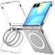 2. Spigen Ultra Hybrid Pro MagSafe Hülle für Samsung Galaxy Z Flip 8 – Transparent und Weiß