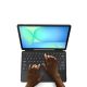 8. Dux Ducis (DK-Serie) Tastaturhülle für Samsung Tab S10 FE+ (Plus) mit Hintergrundbeleuchtung – Schwarz
