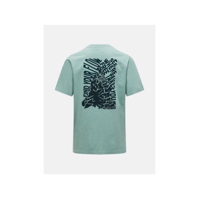 2. PEAK PERFORMANCE M Original Grafik-T-Shirt, grün