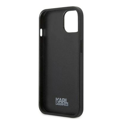 7. Karl Lagerfeld Flower Ikonik Karl Hülle für iPhone 13 mini – Grau
