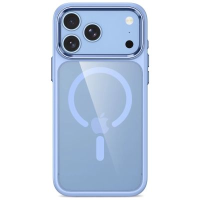 3. Tech-Protect Magmat Magsafe CC Hülle für iPhone 17 Pro Max / 18 Pro Max – Transparentes Hellblau