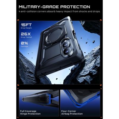 6. Supcase UB Grip Mag MagSafe Privacy Case für Samsung Galaxy Z Fold 8 - Schwarz