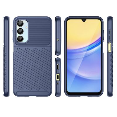 3. Thunder Case für Samsung Galaxy A26 Silikon Panzerhülle - Blau