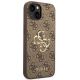 4. Guess 4G Big Metal Logo Case für iPhone 14 - Braun