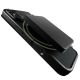6. Puro Book Mag MagSafe Lederhülle mit Flip und Kartensteckplatz für iPhone 16 – Schwarz