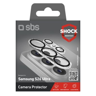 2. SBS-Schutzglas für die Rückkamera des Samsung Galaxy S26 Ultra – mit schwarzem Rahmen
