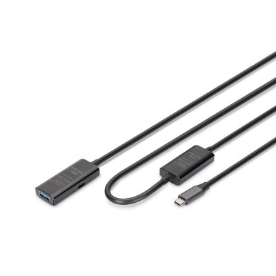 Digitus Aktives USB 3.2 Gen1 5G Verlängerungskabel, USB-C auf USB-A, 10 m