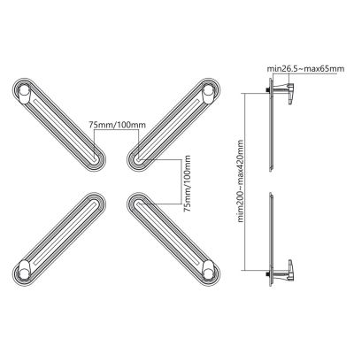 7. MACLEAN-ADAPTER FÜR BILDSCHIRME OHNE VESA-BOHREN MC-899
