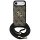 Guess 4G Big Logo Cord Stap Crossbody Case für iPhone 17 Air - Braun