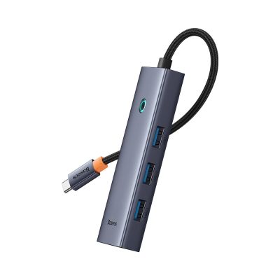 3. Baseus UltraJoy Serie 5-in-1 USB-C HDMI 4K 4x USB-A 3.0 Hub – Grau