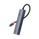 3. Baseus UltraJoy Serie 5-in-1 USB-C HDMI 4K 4x USB-A 3.0 Hub – Grau