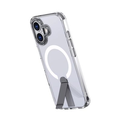 2. Hybrid Armor X Hülle für iPhone 17 mit Ständer, kompatibel mit MagSafe - Transparent