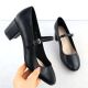 2. Schwarze Sergio Leone PB176 Pumps mit niedrigem Absatz und Riemen