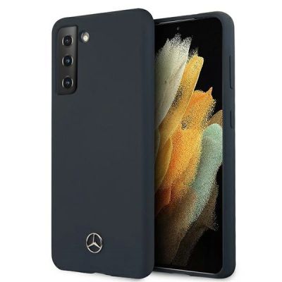 Mercedes Silicone Line Case für Samsung Galaxy S21 - Blau