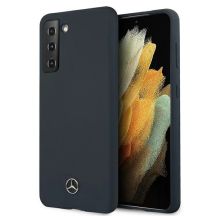 Mercedes Silicone Line Case für Samsung Galaxy S21 - Blau