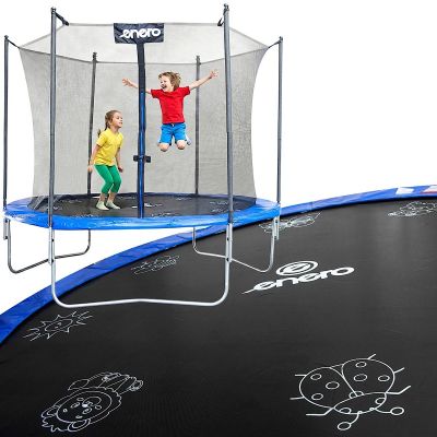 13. Faltbares Gartentrampolin mit Innennetz, 8 Fuß (244 cm), Enero