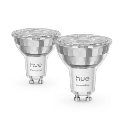 2. Philips Hue White and Color Ambiance Essential GU10 – Intelligenter Spot – 345 lm – 4,7 W – 2 Stück