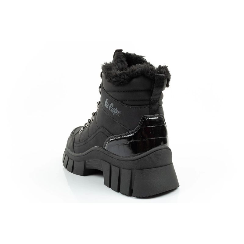 5. Lee Cooper Damen Winter Wandersportschuhe, isoliert, schwarz, hoch