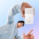 8. Baseus Comet Series Powerbank mit Display 10000 mAh 22,5 W – weiß + USB-A – USB-C-Kabel