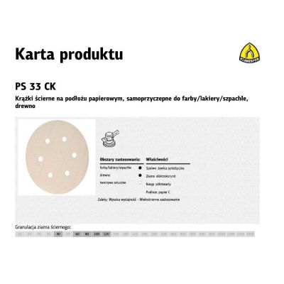 2. KLINGSPOR DISC 150 PS33CK gr. 60 OFFENE GLS3/100 Stk. KITT