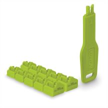 Lindy 47894 Portblocker Portblocker + RJ-45-Schlüssel Grün Acrylnitril-Butadien-Styrol-Copolymer (ABS) 10 Stück.