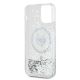7. Karl Lagerfeld Liquid Glitter Choupette Head MagSafe Hülle für iPhone 12/12 Pro – Transparent