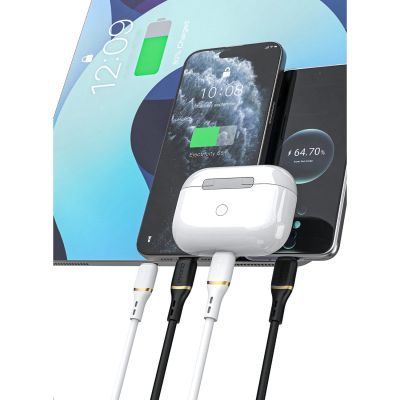 6. Dudao L25C USB-C - USB-C Silikonkabel 60W 1m - Weiß