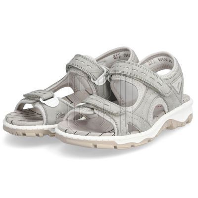 18. Bequeme Rieker W RKR674 Sandalen grau