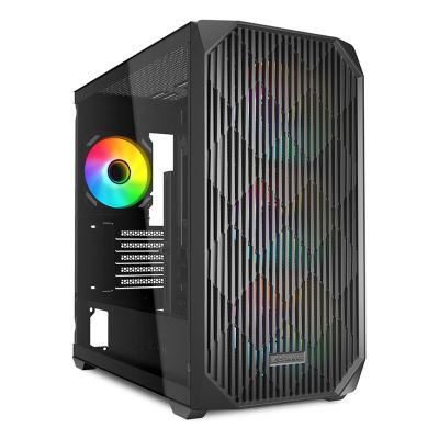 10. Sharkoon MK3 RGB Micro-ATX 1xGlas Schwarzes Gehäuse