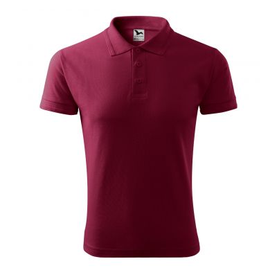 2. Herren-Piqué-Poloshirt (Granat)