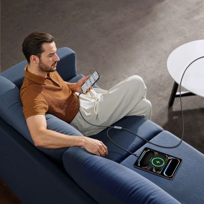 20. Ugreen 2-in-1 USB-C-Kabel – 2x USB-C PD 140W 2m – Schwarz