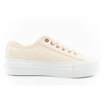 13. Lee Cooper Damen-Schnürsneakers beige Plateau