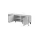 5. ABETO TV-Schrank 150x42x52 weiß/weiß glänzend