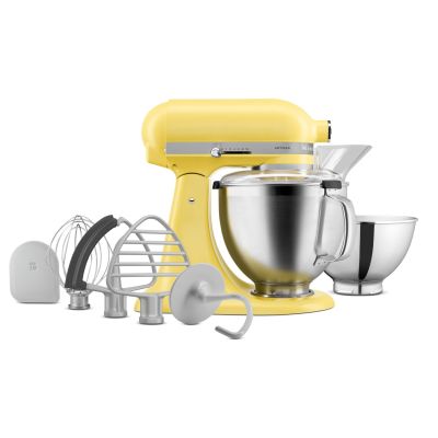 2. KitchenAid 5KSM195PSEBT Küchenmaschine 300 W Edelstahl, Gelb