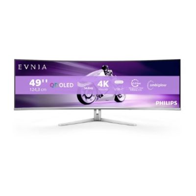 Philips Evnia 8000 49M2C8900L/00 Computermonitor 124,2 cm (48,9 Zoll) 5120 x 1440 Pixel Dual QHD QD-OLED Weiß