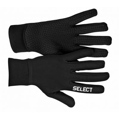 Schwarze SELECT Trainings-Fußballhandschuhe