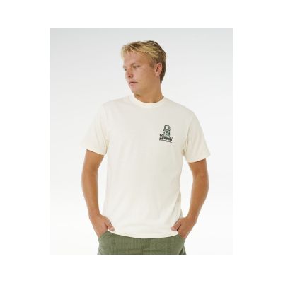 4. RIP CURL Vaporcool Search Stack Tee Herren Weiß