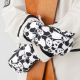 6. Qunature Panda Heat Transfer Kinder-Skihandschuhe, Größe S – Schwarz/Weiß