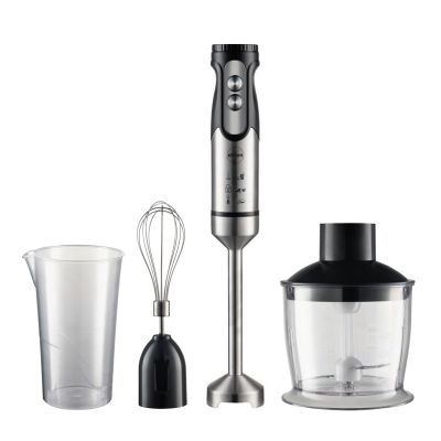 2. ELDOM Multifunktionsmixer BL250 VEXI 800W, schwarz-silberne Metall-Zerkleinerungsspitze, Behälter mit Zerkleinerungsmesser