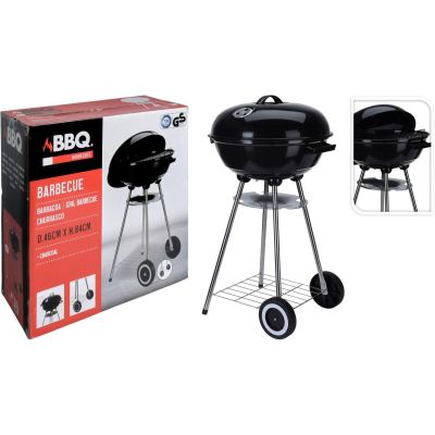 12. Gartengrill, kugelförmig, Rex-Design, Stahl, Durchmesser 46 cm