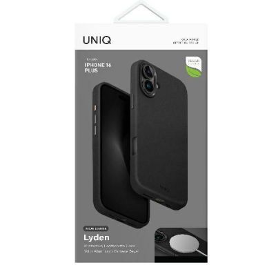 6. Uniq Lyden Magclick Ladehülle für iPhone 16 Plus – Schwarz