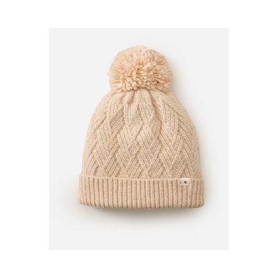 RIP CURL Premium Reg Pom Pom Beanie Beige