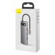 5. Baseus Metal Gleam 8in1 USB-C Hub - USB-C PD 100W 1x HDMI 4K 30Hz 1x SD- und microSD-Kartenleser 3x USB-A 3.2 1xRJ45 - grau