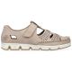 13. Rieker W RKR651 beige Leder Klettverschluss durchbrochene Schuhe