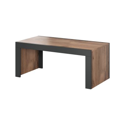 MILA Couchtisch 120x60x50 Wotan Eiche + Anthrazit