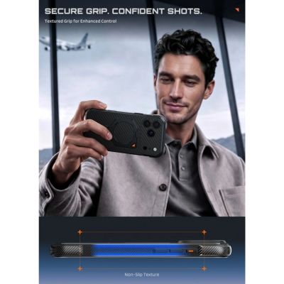 7. Supcase UB Aero MagSafe Aramid-Hülle für iPhone 18 Pro Max / 17 Pro Max – Schwarz