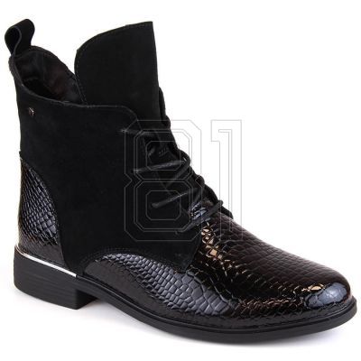 7. Filippo W PAW476 isolierte Stiefeletten aus schwarzem Lackleder
