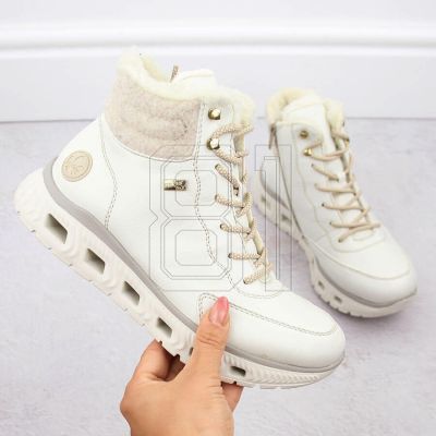 28. Rieker W RKR720 isolierte Sportstiefel, weiß