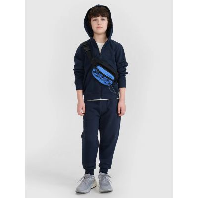 5. Jungen-Sweatshirt mit Reißverschluss und Kapuze 4F 4FJWSS25TSWSM1714-31S
