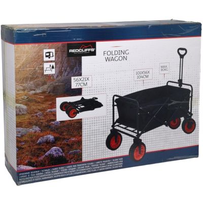 3. GROSSER, ZUSAMMENKLAPPBARER REISE- UND STRANDKINDERWAGEN MIT GRIFF REDCLIFFS